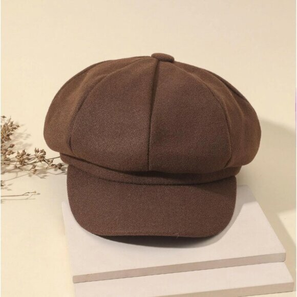 By Design Accessories - Baker Boy Cap Brown